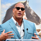 Dwayne Johnson speaks at Kevin Hart’s Hand and Footprints ceremony in Hollywood, California on December 10, 2019.
